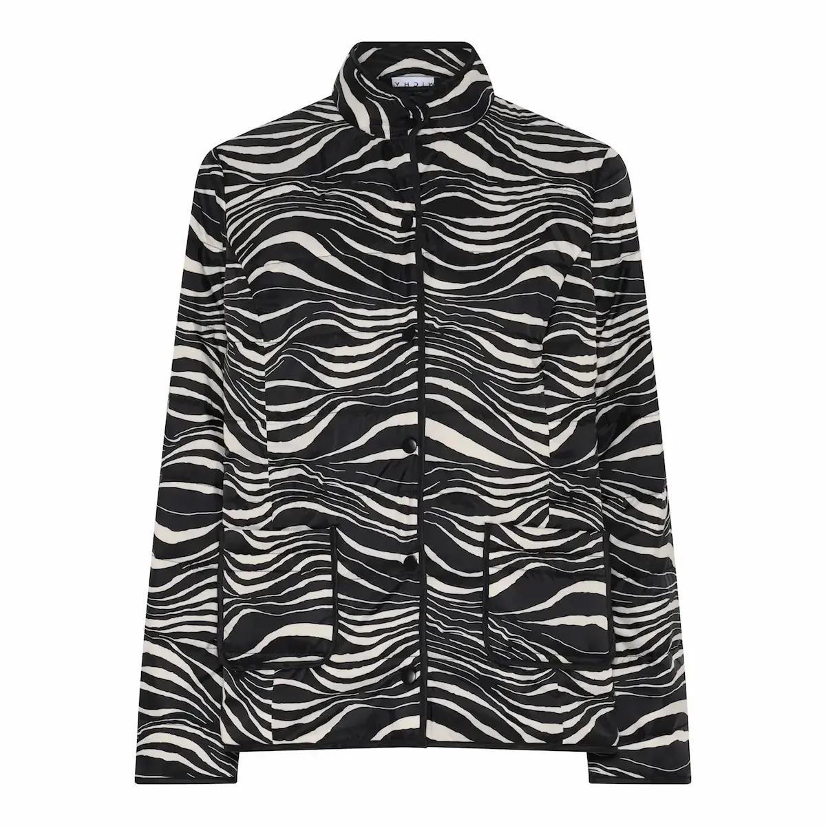 Jas Micha zwart / wit zebraprint