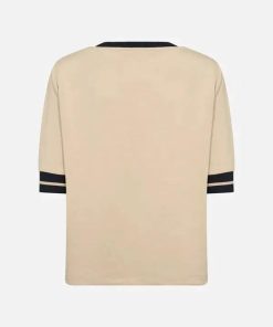 Alternative view of Soyaconcept Banu Shirt Beige – Sportieve Top met Contrastboord