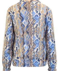 Alternative view of Signature Blouson Blauw Beige Print