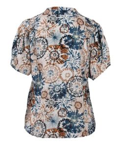 Alternative view of Enjoy Dames Blouse Shirt Blauw/Bruin