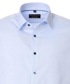 Alternative view of Overhemd met klittenband lichtblauw