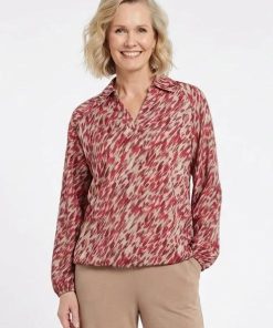 Alternative view of Enjoy poloshirt rood beige