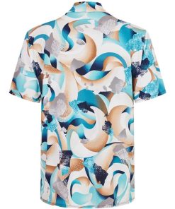 Alternative view of Bassini 2-in-1 Vest en Shirt Abstract Blauw/Turquoise