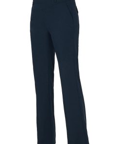 Donkerblauwe marine damesbroek Montel van Dreamstar, rechte pijp in comfortabele travel kwaliteit