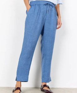 Alternative view of SoyaConcept Charissa Broek Blauw - Wide Leg met Elastische Band