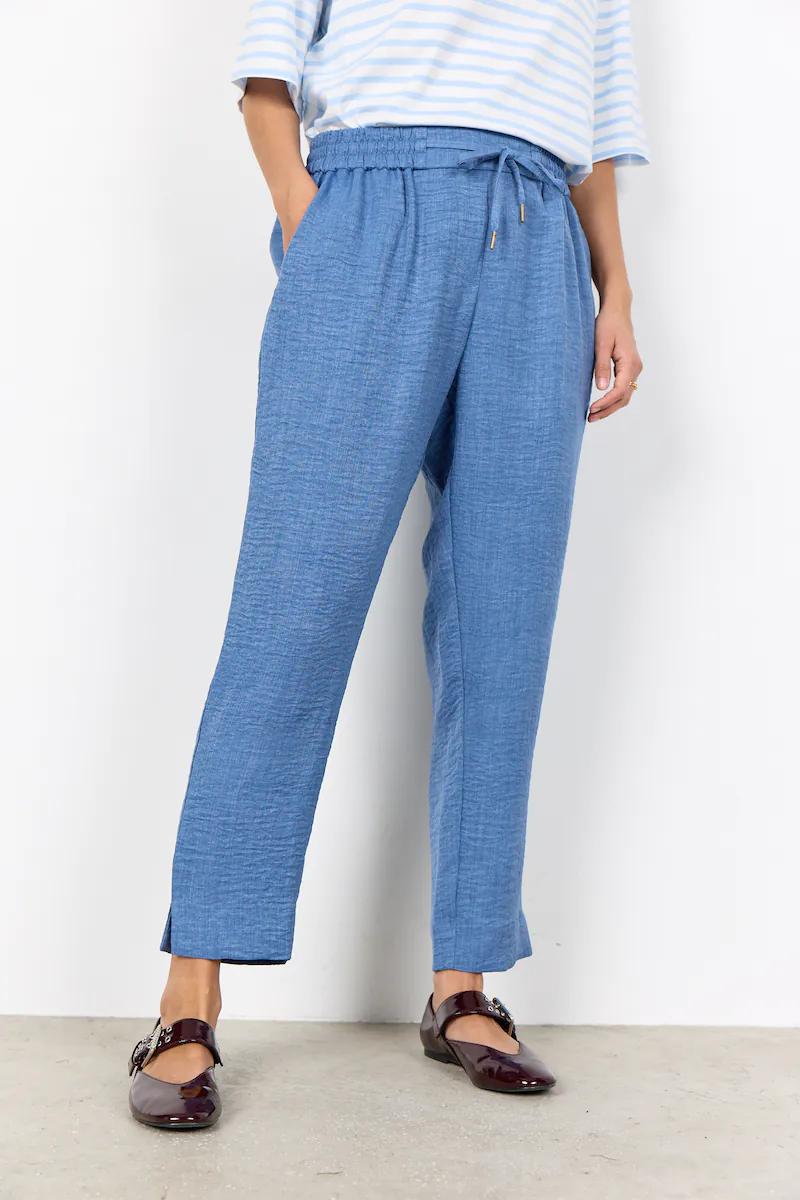 SoyaConcept Charissa Broek Blauw - Wide Leg met Elastische Band - Afbeelding 2