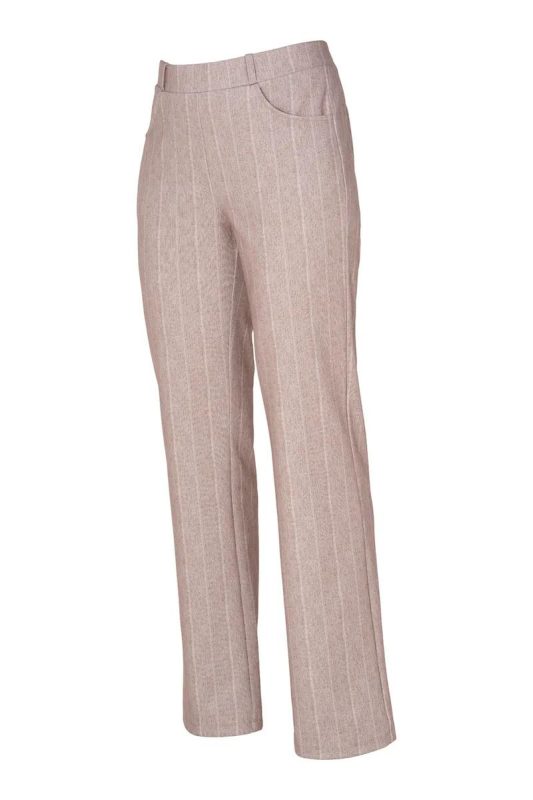 Dreamstar Broek Pontel - Walnoot Krijtstreep 