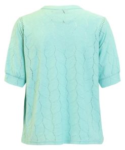 Alternative view of Signature shirt mintgroen broderie