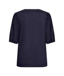 Alternative view of SoyaConcept Babette donkerblauw Shirt met kant