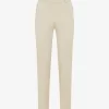 Beige dames instapbroek Raphaella by Brax model Lillyth hoge taille super slim fit