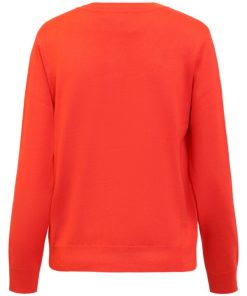 Alternative view of Brandtex Dames Vest rood - Fijngebreid