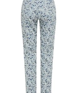 Alternative view of Raphaella by Brax Pamina 6/8 Broek - Blauw Dessin