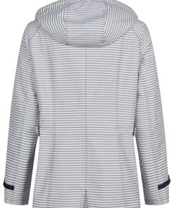 Alternative view of Barbara Lebek Dames jas Blauw Gestreept