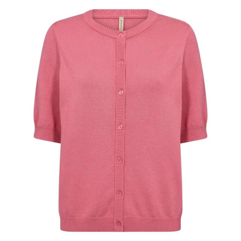 SoyaConcept Roze Vest Korte Mouwen - Dollie 