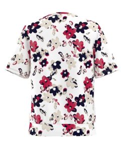 Alternative view of Frank Walder Blouson Rood Gebloemd