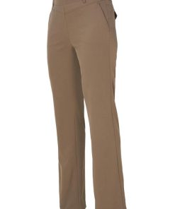 Dreamstar Montel damesbroek in walnut bruin, rechte pijp in travel kwaliteit stof