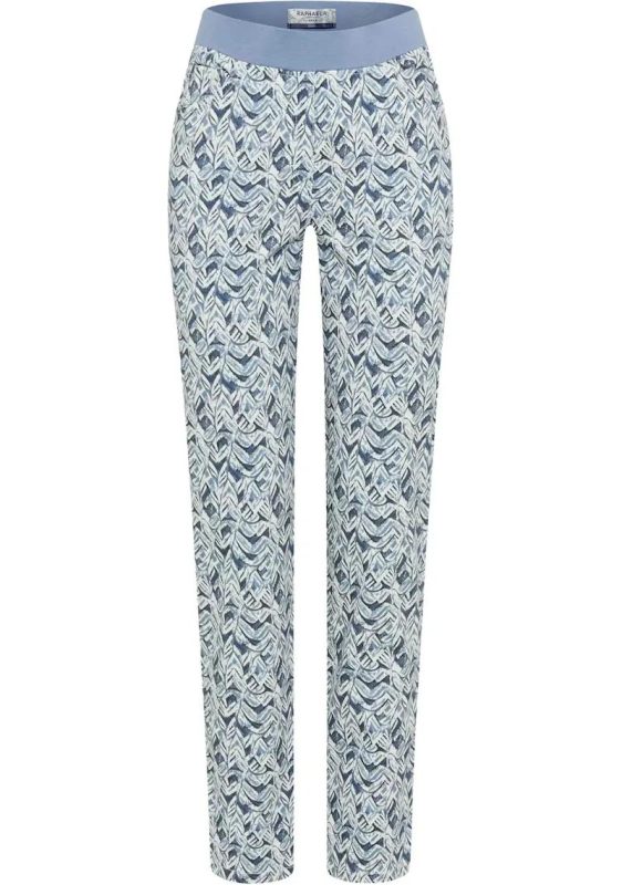 Raphaella by Brax Pamina 6/8 Broek - Blauw Dessin 