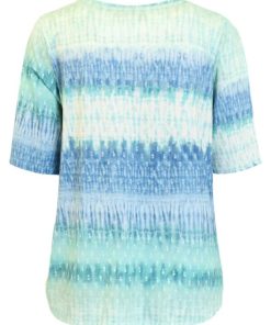 Alternative view of Signature Shirt Gestreepst Mint Blauw