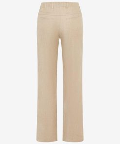 Alternative view of Raphaella by Brax Pam Flared Broek - Linnen-Look - Beig