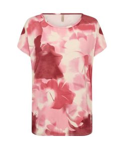 Soyaconcept shirt roze kapmouwtje