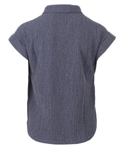 Alternative view of Enjoy Polo Structuur Jeansblauw Korte Mouw