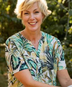 Leona per Donna Shirt - Groen - Botanische Print