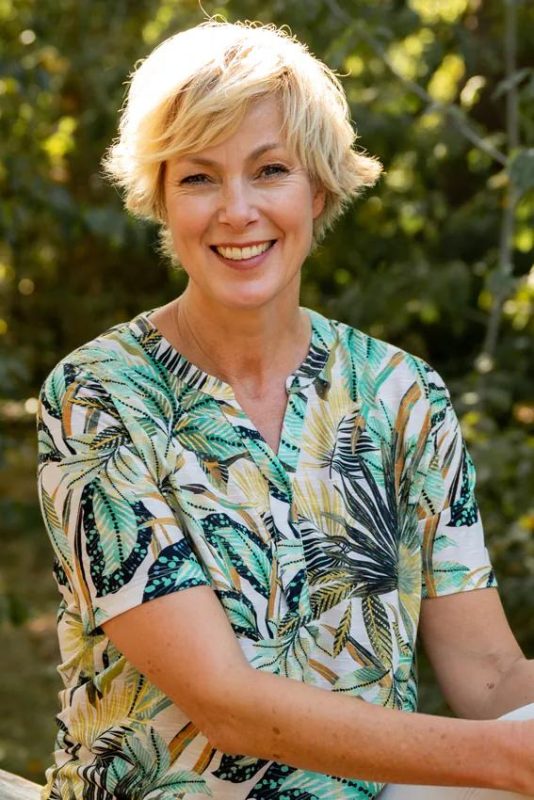 Leona per Donna Shirt - Groen - Botanische Print 