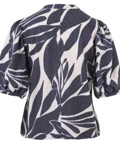 Alternative view of Enjoy Blouson blauw wit gebloemd