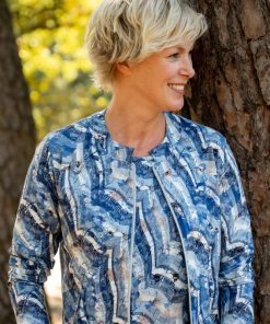 Leona per Donna Twinset - blauw wit