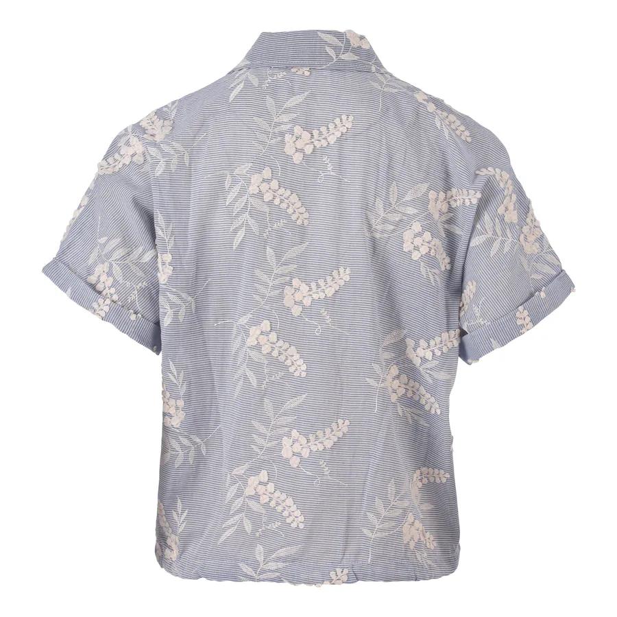 Enjoy blouse blauw structuur - Afbeelding 2