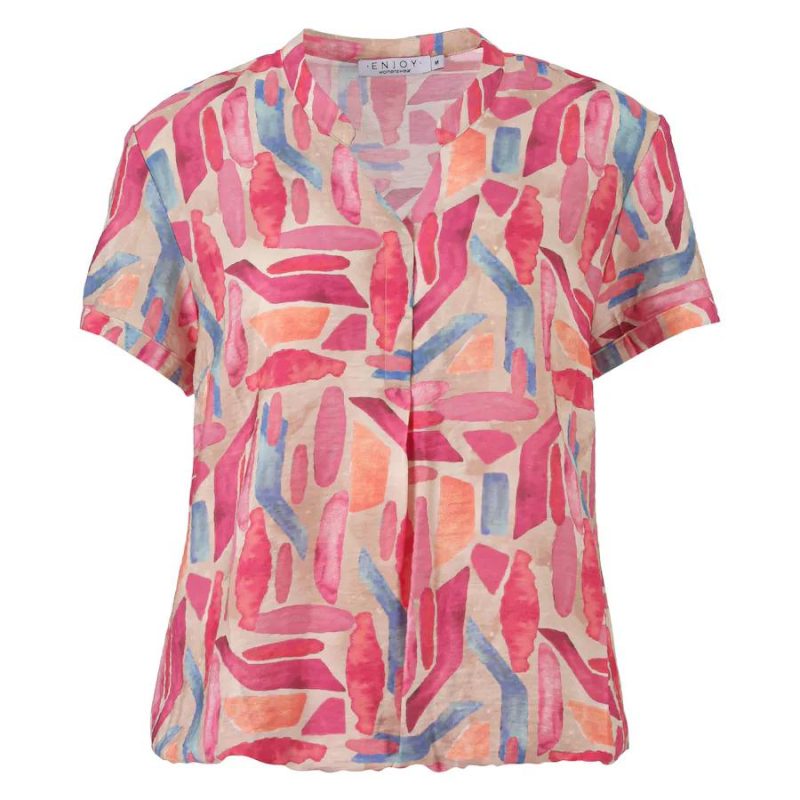 Enjoy blouson roze print 