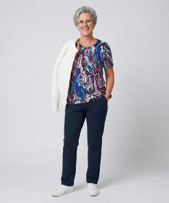 Dominique - Shirt Dreamstar Lou Lou - broek Montel marine