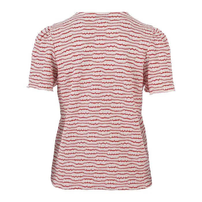 Enjoy Blouson rood wit gestreept - Afbeelding 2