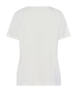 Alternative view of Frank Walder Shirt Wit Dubbele Laag - Luxe Viscose Top met Stretch