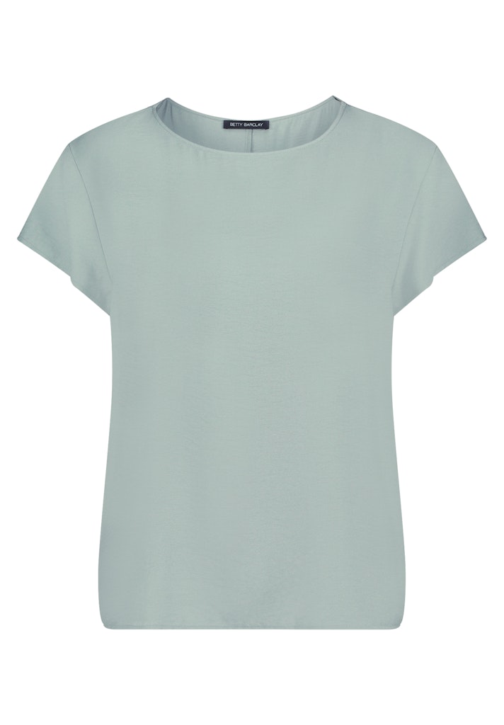 Betty Barclay dames t-shirt felgroen effen met ronde hals en korte mouwen voor- en achterkant