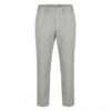 Voorzijde lichtgrijze Luigi Morini Amberg herenbroek met elastische tailleband