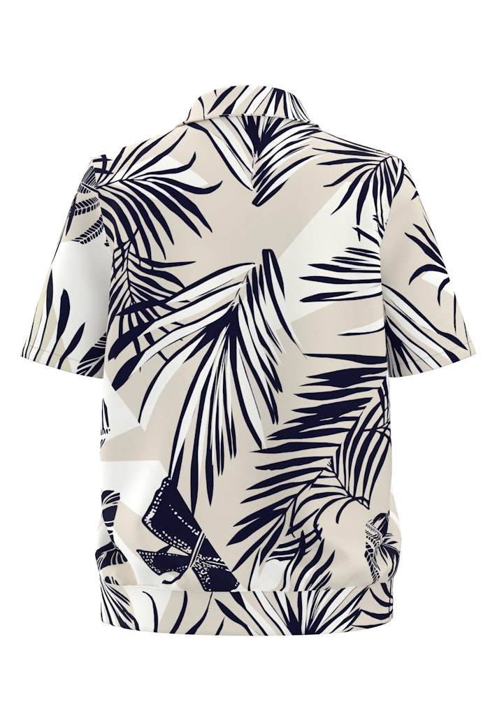 Frank Walder Poloshirt Marine Beige - Afbeelding 2