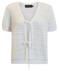 Brandtex Vest Off-White Korte Mouwen