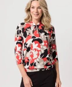 Alternative view of Frank Walder blouson met shawlkraag rood