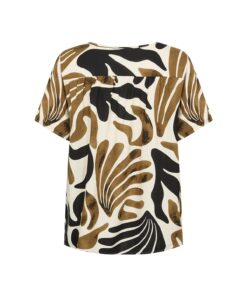 Alternative view of Soyaconcept Blouse shirt Feldi Warm Kaki Abstracte Print