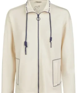 Sweatvest Lebek licht zand