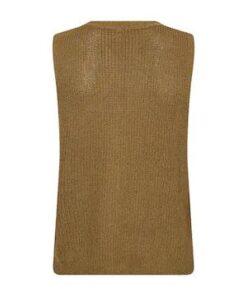 Alternative view of Soyaconcept Gilet Felizia V-hals Gebreid warm kaki