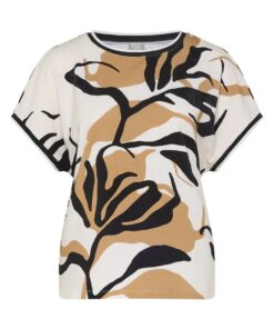 Rabe Dames Shirt Camel Dessin