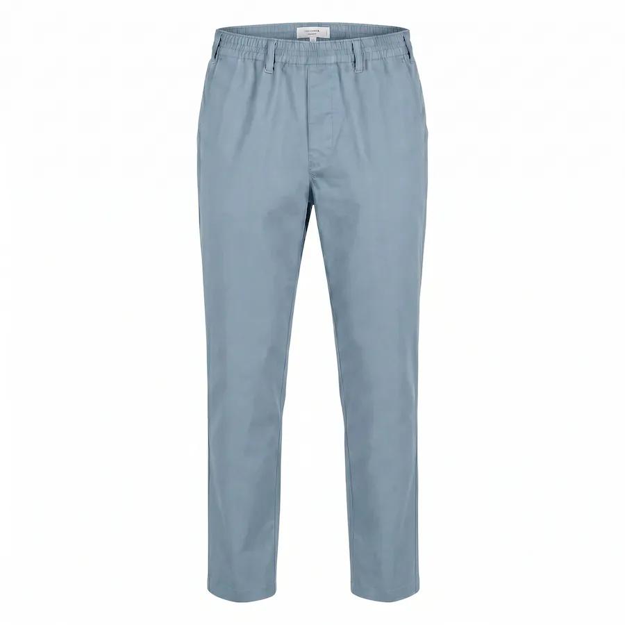 Luigi Morini Herenbroek staalblauw Amberg - Chino Comfortbroek met Volledig Elastische Band