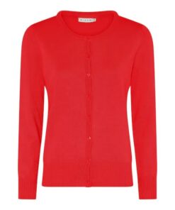 Micha Rood Dames Vest met Knopen