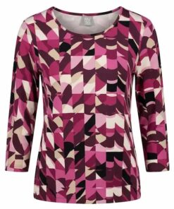 * Rabe shirt fuchsia beige