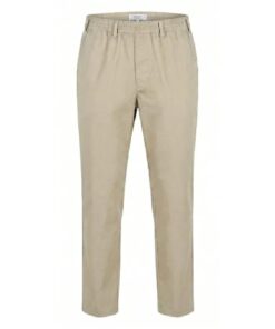 Beige herenbroek met elastische band - Luigi Morini