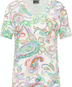 Barbara Lebek shirt paisley groen