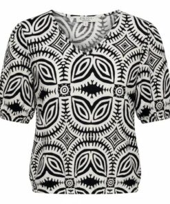 Enjoy shirt zwart wit