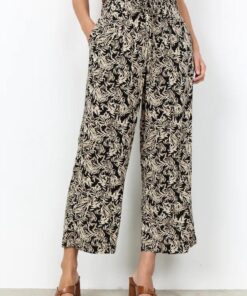 Soyaconcept Broek Faye Zwart Beige